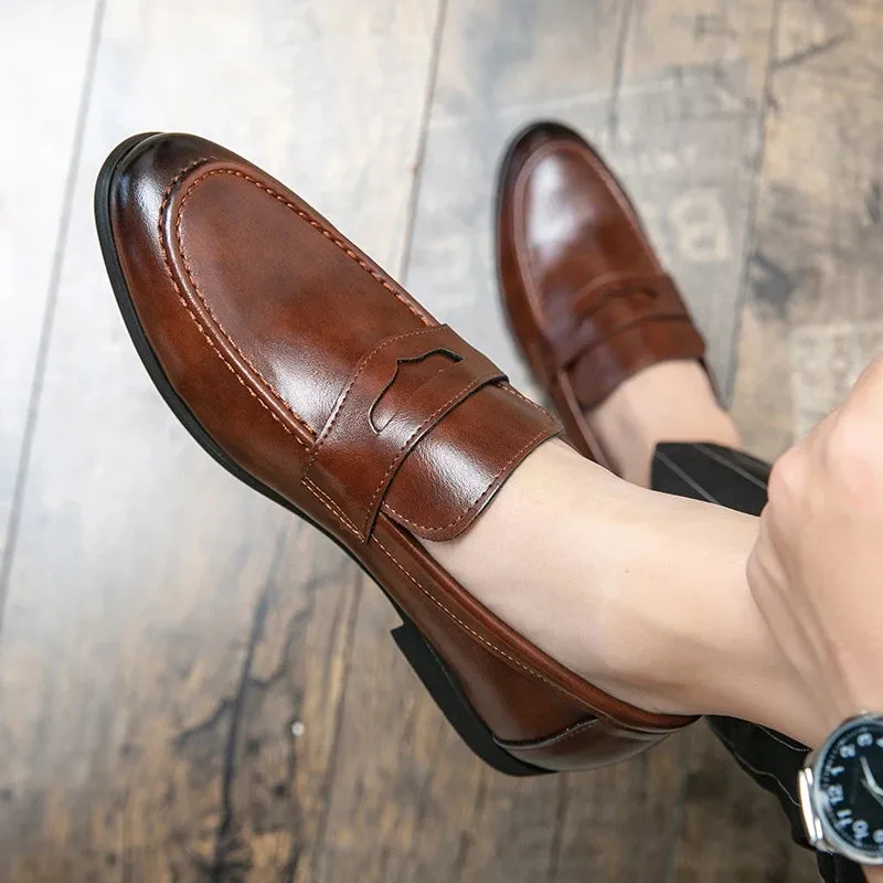 Comfortable Leather Tassel Loafers for Men