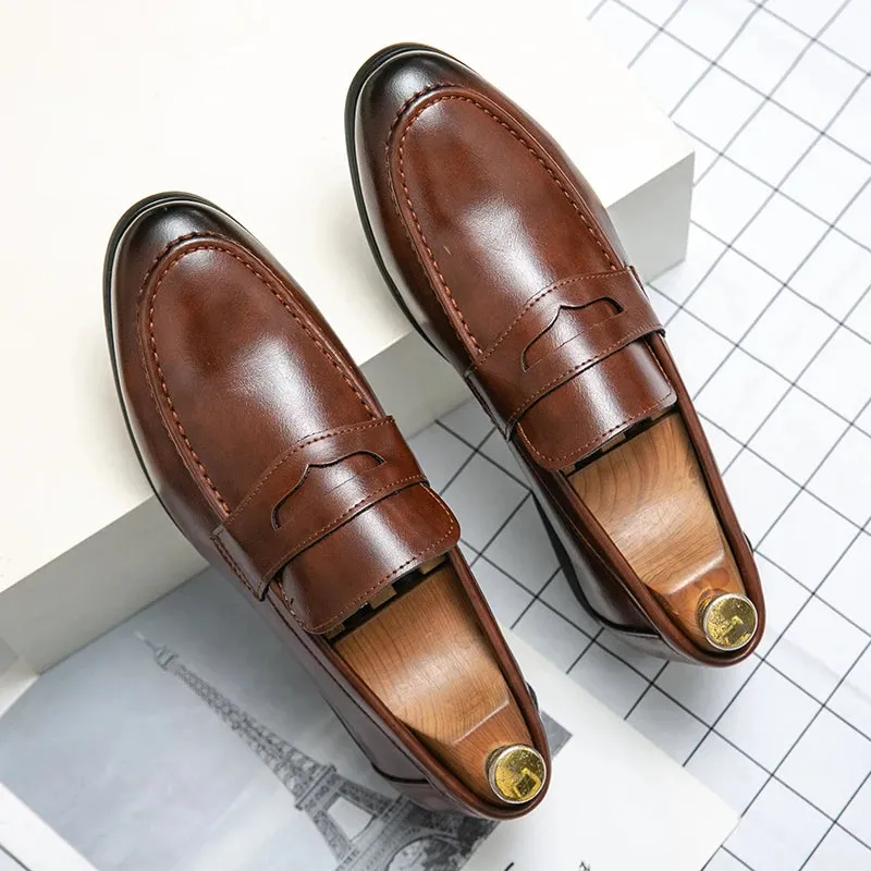 Comfortable Leather Tassel Loafers for Men