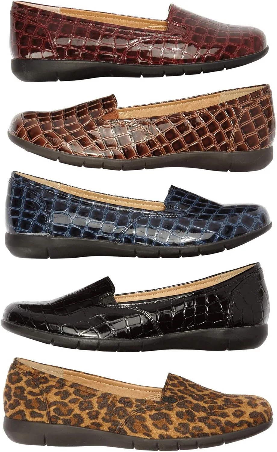 Comfortview Women's Wide Width The Leisa Flat