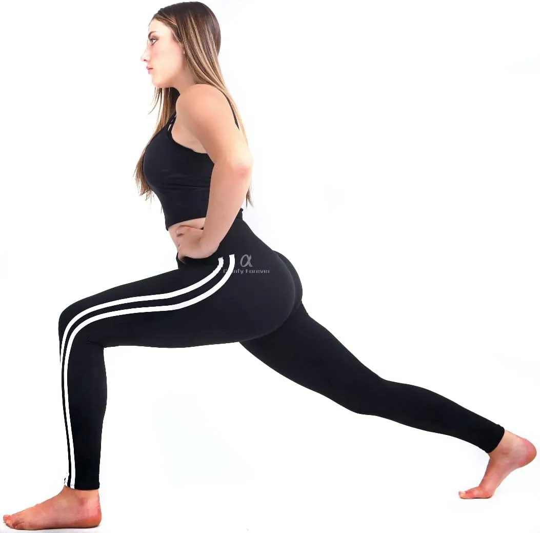 COMFY FOREVER Leggings for Women W/5' High Waist Tummy Control Ankle Length Pants