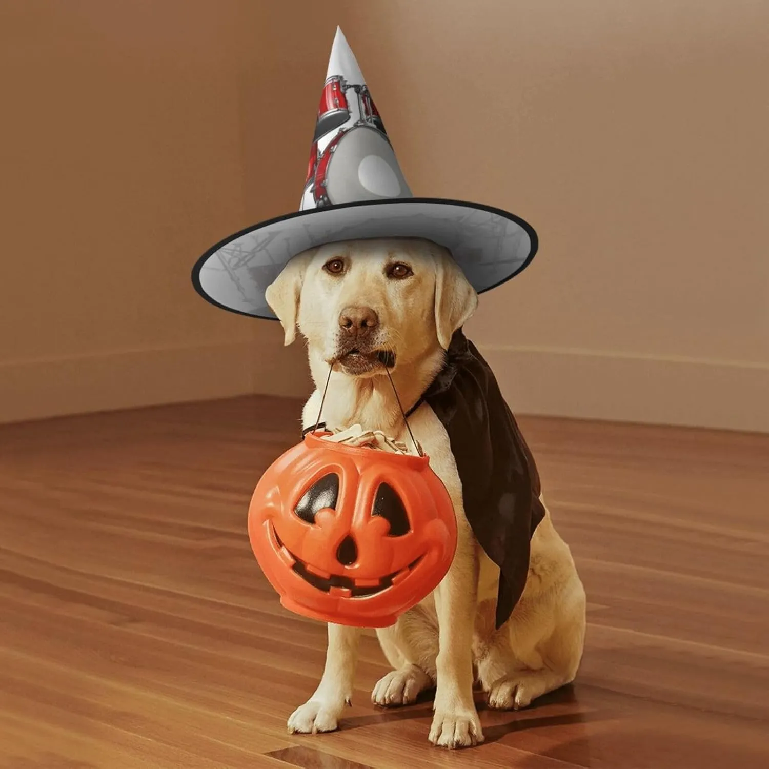 Cool Drum Set Print Halloween Hat Costumes Witch Hat For Party And Cosplay,Witch Party Decorations