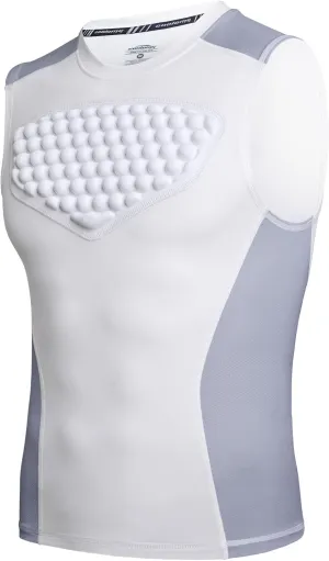 COOLOMG Adult Baseball Chest Protector Mens Padded Shirt Heart Guard Sternum Protection for Football Lacrosse Softball