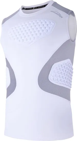COOLOMG Youth Baseball Chest Protector Padded Compression Shirt Softball Football Lacrosse Rib Heart Sternum Guard