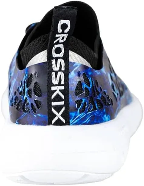 Crosskix Men's Tetra Closed Toe Dri-Fit Water Shoes - Multifunctional Waterproof Sneakers with Arch Support for Beach