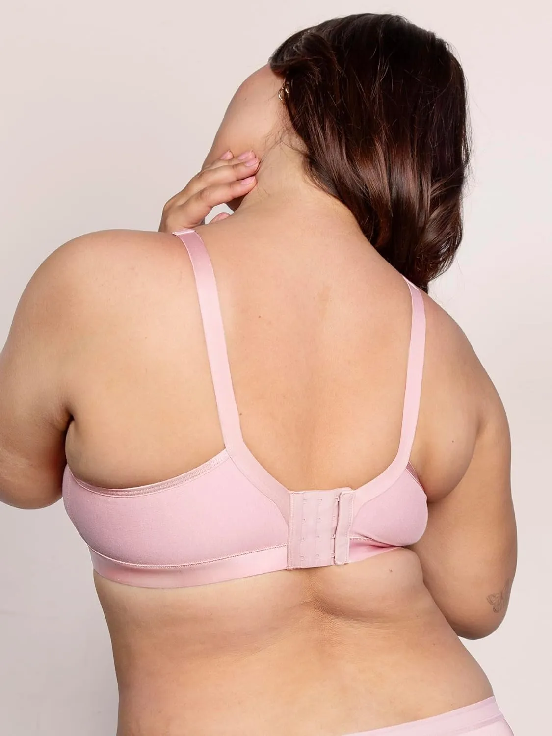 Curvy Couture Women's Plus Size Cotton Luxe Unlined Wire-Free Bra