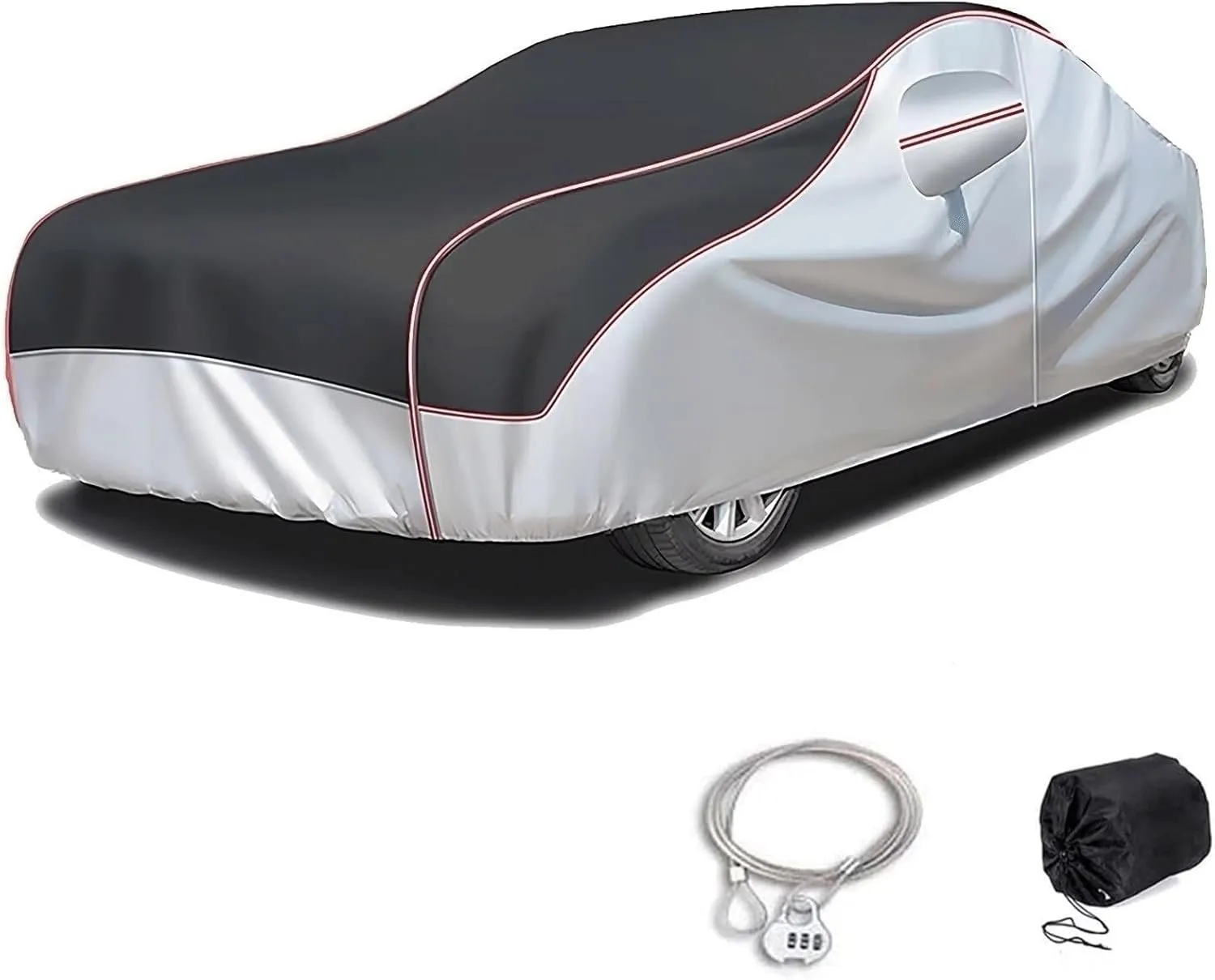 Custom Hail Proof Car Cover compatible with Mercedes GL 63 AMG X166 2012-2016,Multi-Layered Car Hail Blankets with Cotton Outdoor Full Exterior Covers Waterproof Sunproof All Weather Protection(Black)