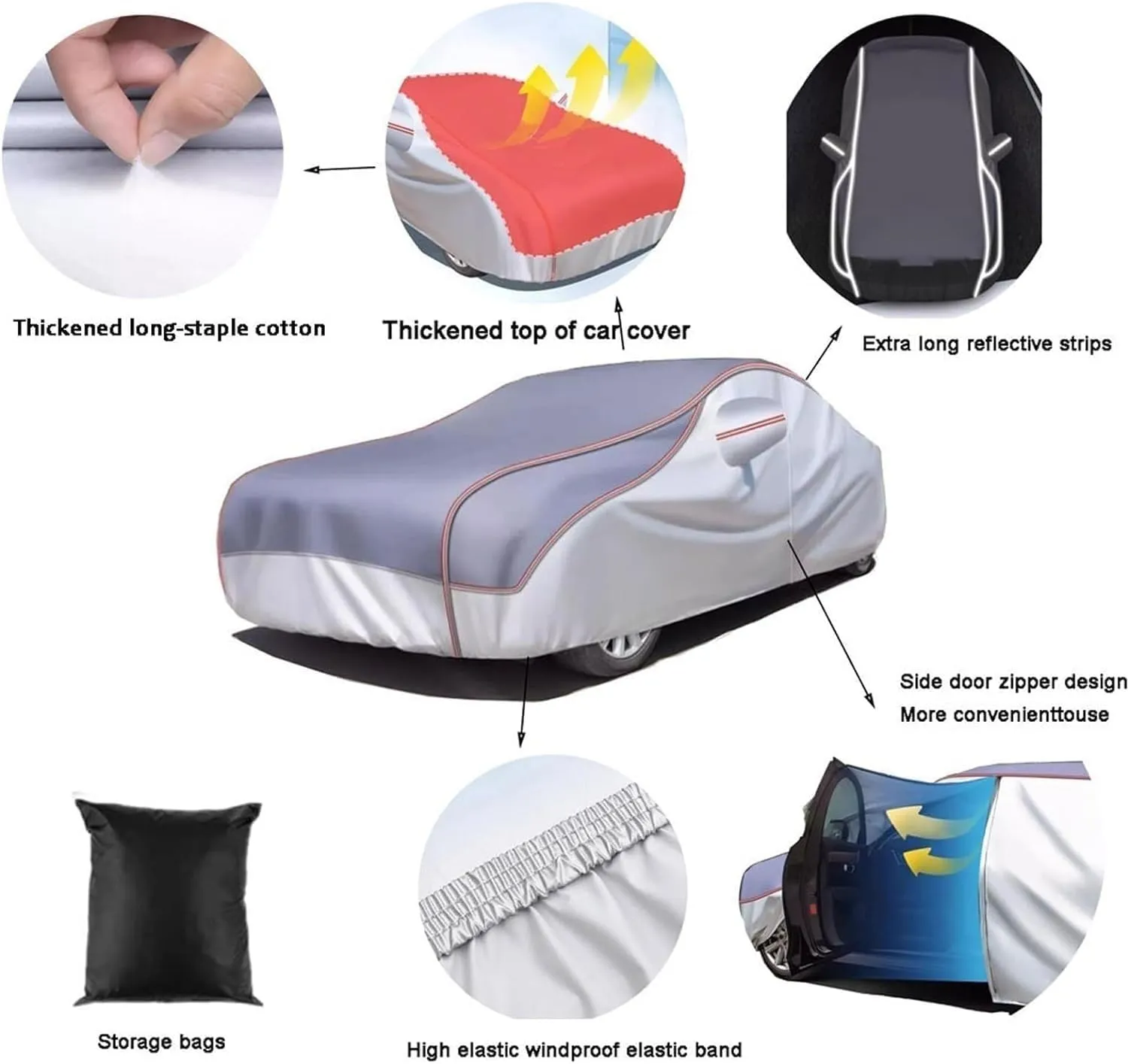 Custom Hail Proof Car Cover Compatible with Opel Astra H GTC (2004-2010),Multi-Layered Car Hail Blankets with Cotton Outdoor Full Exterior Covers Waterproof Sunproof All Weather Protection(Silver)