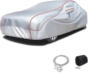 Custom Hail Proof Car Cover Compatible with Opel Astra H GTC (2004-2010),Multi-Layered Car Hail Blankets with Cotton Outdoor Full Exterior Covers Waterproof Sunproof All Weather Protection(Silver)