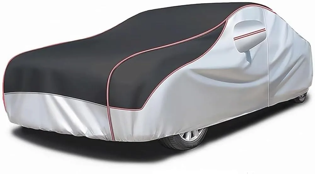 Custom Hail Proof Car Cover Compatible with VW Caddy Maxi Life MPV 2003-2021,Multi-Layered Car Hail Blankets with Cotton Outdoor Full Exterior Covers Waterproof Sunproof All Weather Protection(Black)