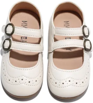 DADAWEN Girl's Classic Mary Jane Flats School Uniform Shoes Dress Shoes Party Wedding Shoes