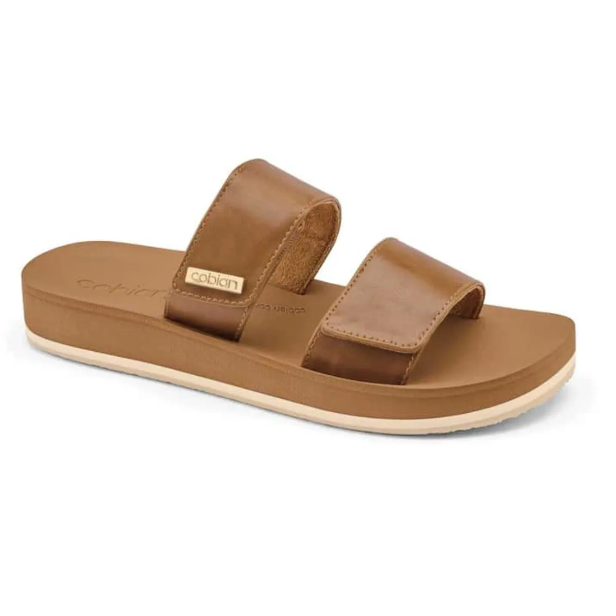 Dana Rise Slide Sandal in Tan by Cobian