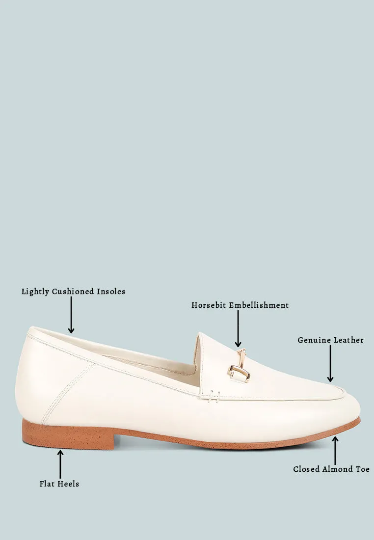 Dareth Horsebit Flat Heel Loafers By Ruw