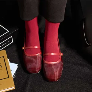 Dazzle By Sarah - Belluxe (Maroon) Flat