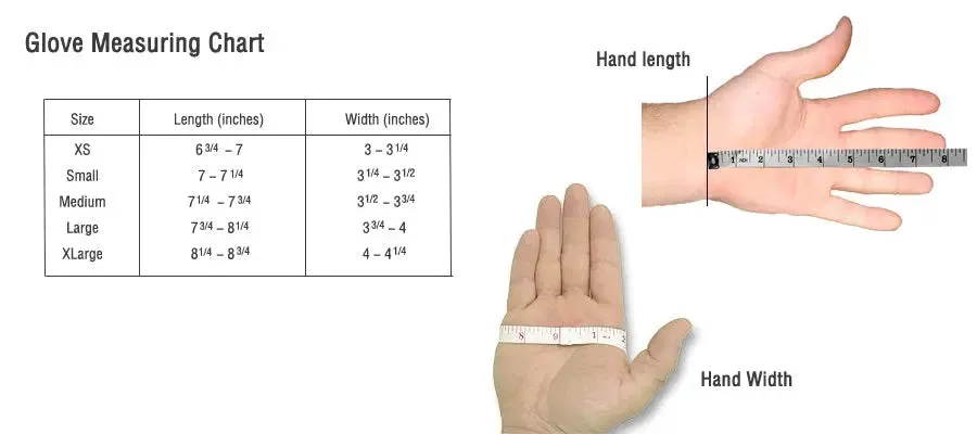 Deluxe Hook/Loop Velcro Sure-Grip Gloves