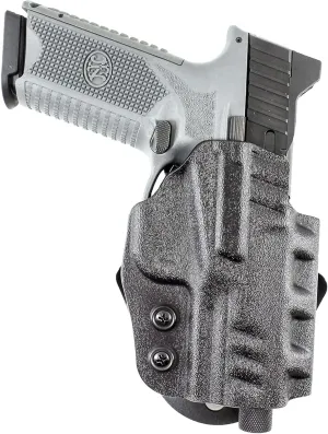 Desantis Cazzuto OWB Holster - Holster OWB, Compact Holster, Lightweight Paddle Holster, Compatible with FN 509, FN 509 Tactical, FN 509C (with or Without Reflex Sights) - Right Hand Draw, Black