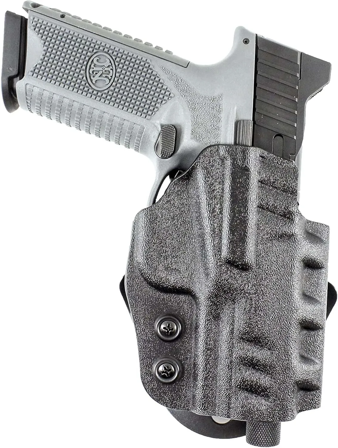 Desantis Cazzuto OWB Holster - Holster OWB, Compact Holster, Lightweight Paddle Holster, Compatible with FN 509, FN 509 Tactical, FN 509C (with or Without Reflex Sights) - Right Hand Draw, Black
