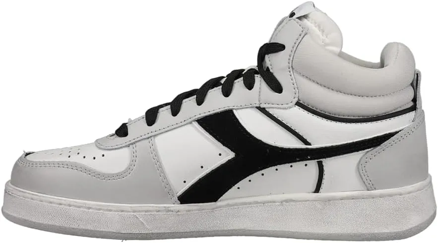 Diadora Mens Magic Basket Demi Cut Icona High Sneakers Shoes Casual - Grey, White