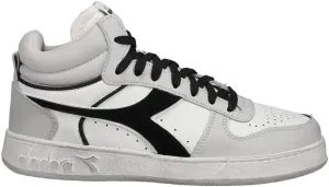 Diadora Mens Magic Basket Demi Cut Icona High Sneakers Shoes Casual - Grey, White