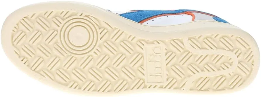 Diadora Mens Magic Basket Low Suede Leather Lace Up Sneakers Shoes Casual - Blue, White