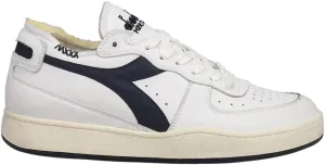 Diadora Mens Mi Basket Row Cut Lace Up Sneakers Shoes Casual - White