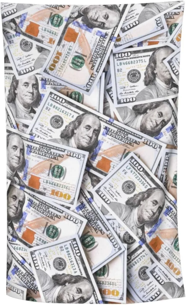 Dollar Money Novelty Pattern Fun Beach Towel Quick Dry Microfiber Bath Towels for Bathroom Soft Sand Free Beach Towels Summer Essentials Travel Swimming Decor Gifts for Women Men
