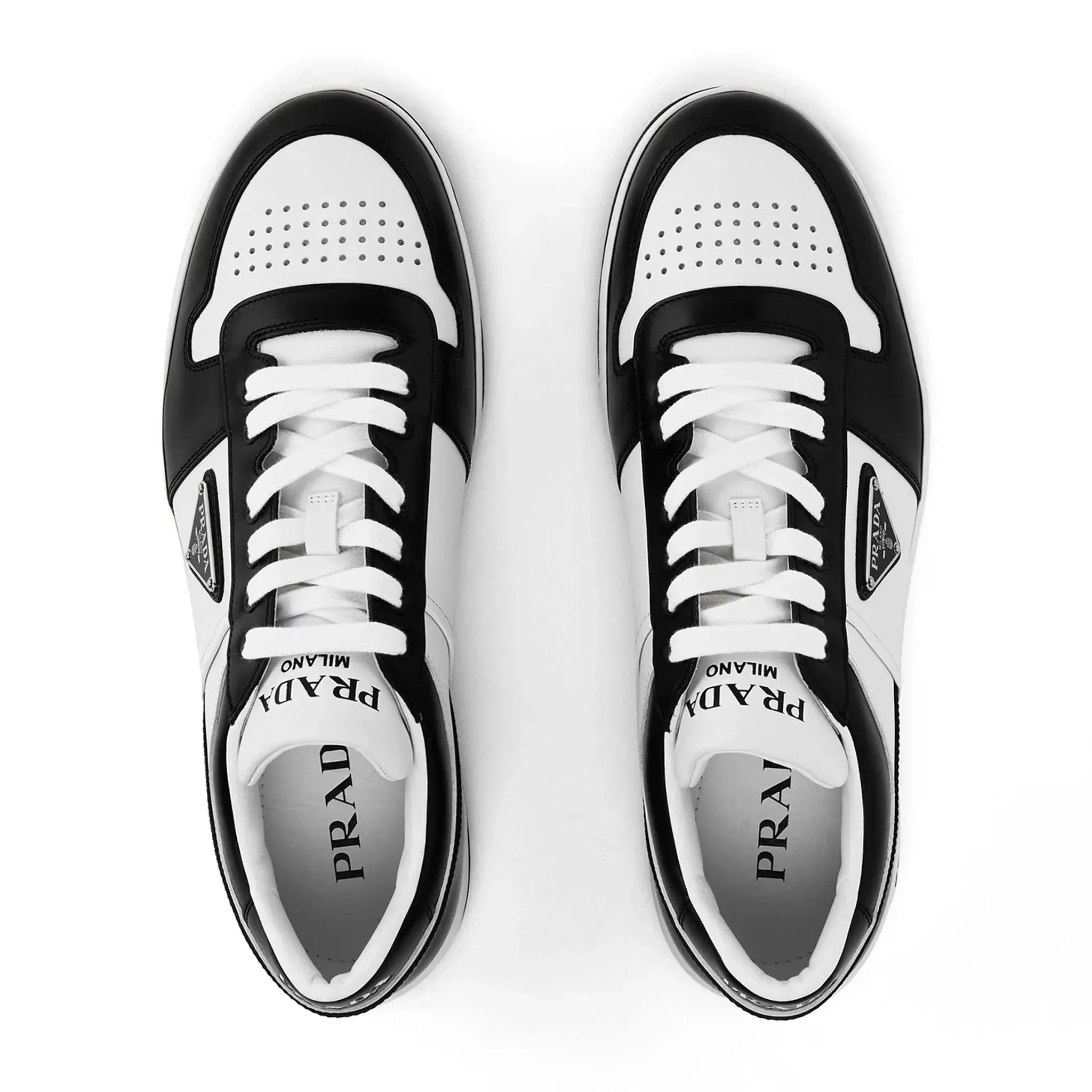 Downtown Leather Low Top White Black Sneaker