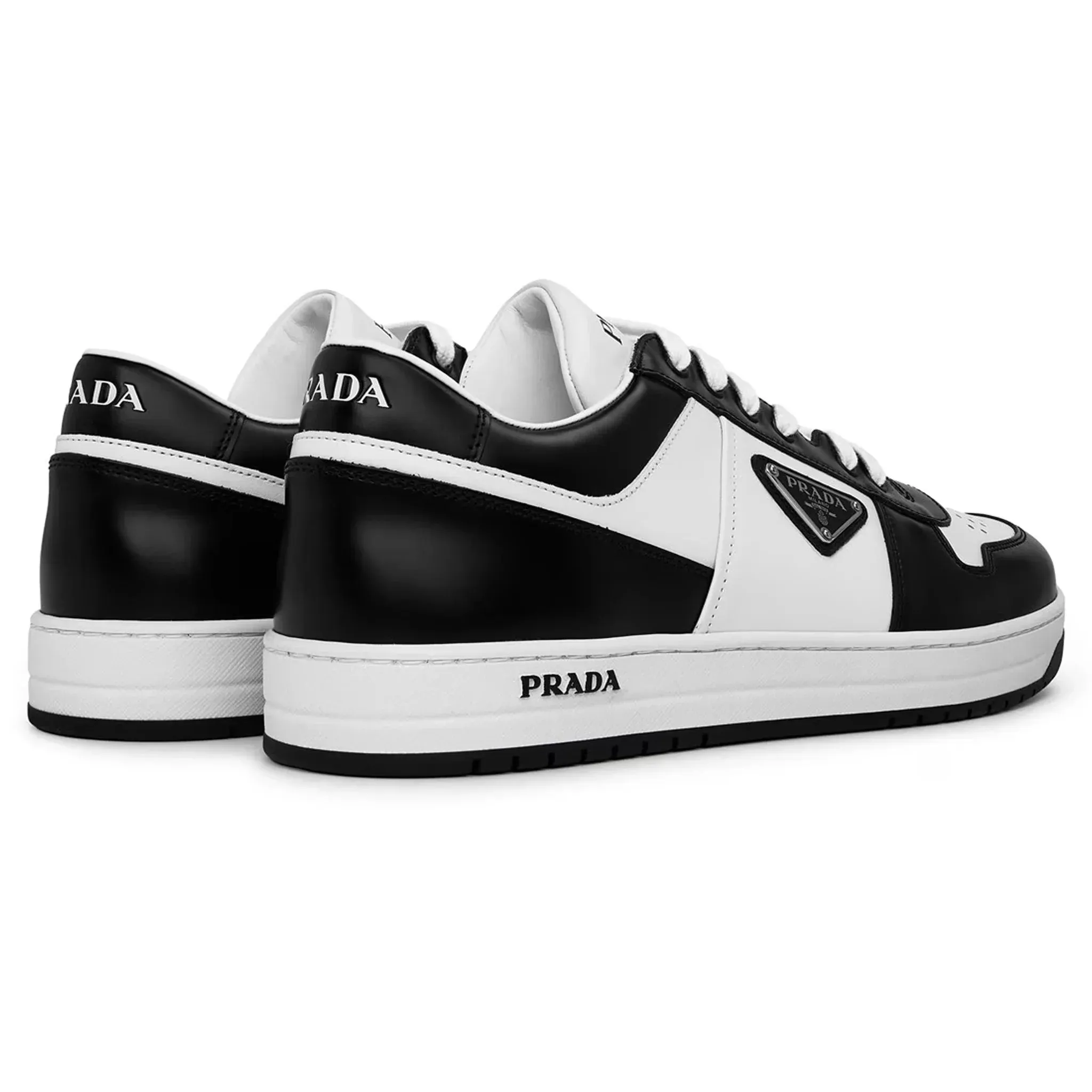 Downtown Leather Low Top White Black Sneaker