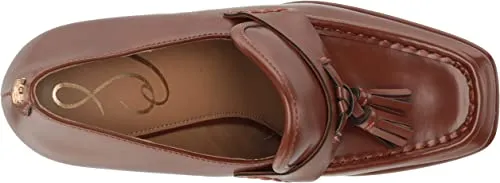 Dress Square Jed Edelman Easy returns Mocha Loafers Slip Knowledgeable Platform On Block Heel Toe Sam Dark