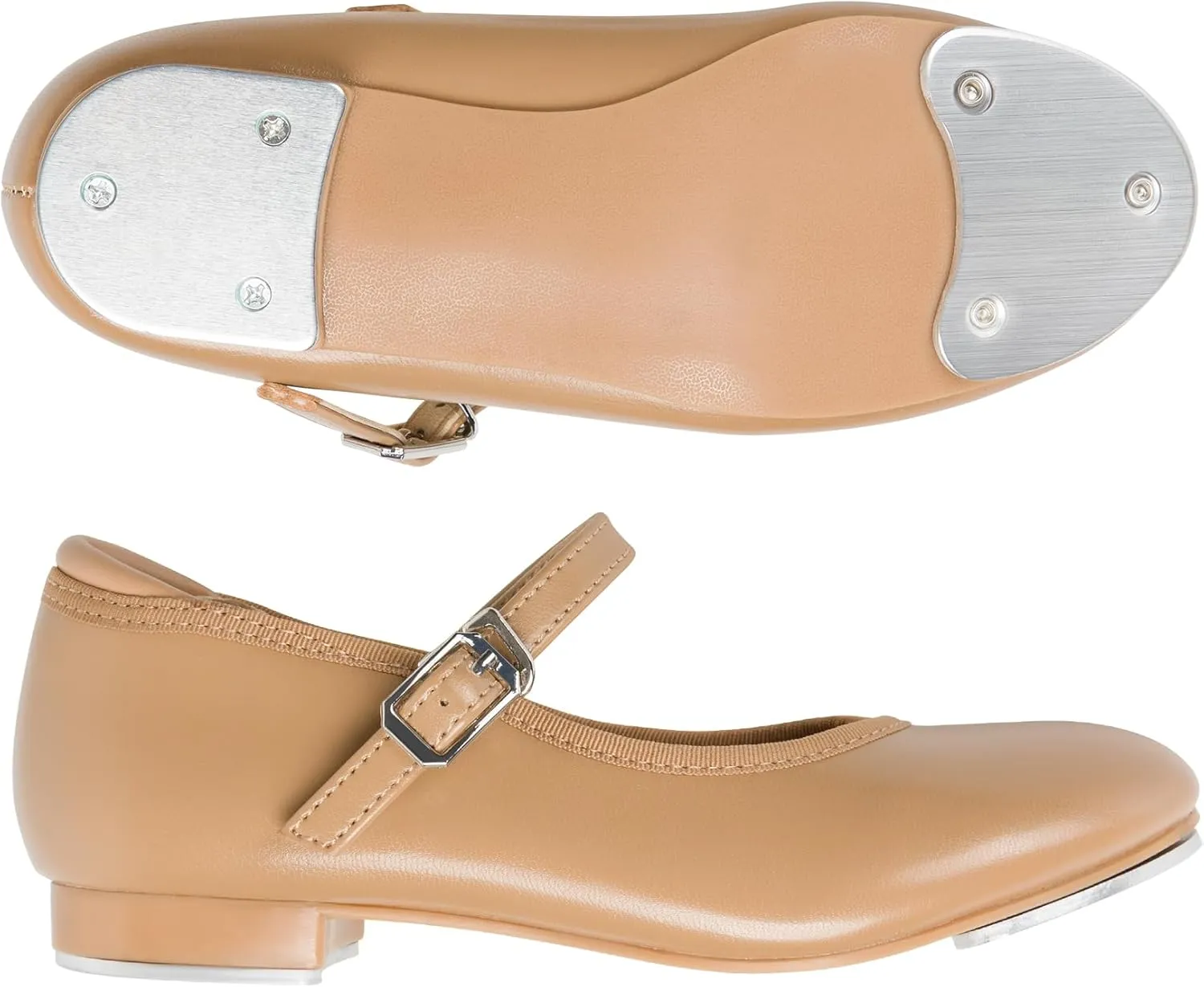 Dynadans Unisex-Child Slide Buckle Strap Tap Shoe Mary Jane Flat