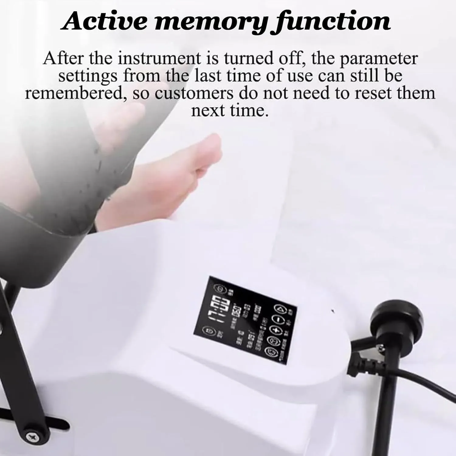 Electric Knee Rehabilitation Trainer,10 Speeds Adjustable,Adjustable Size,Screen Display,for Joint Stiffness(175cm) Left