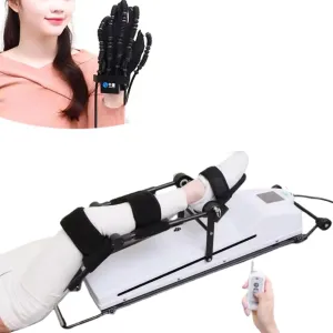 Electric Knee Rehabilitation Trainer,10 Speeds Adjustable,Adjustable Size,Screen Display,for Joint Stiffness(175cm) Left