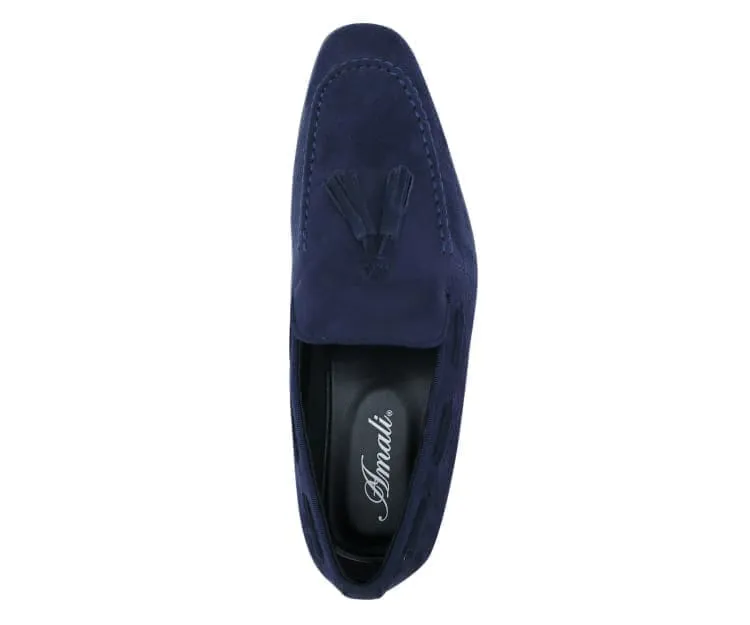 Emperor Navy Tassel Loafers