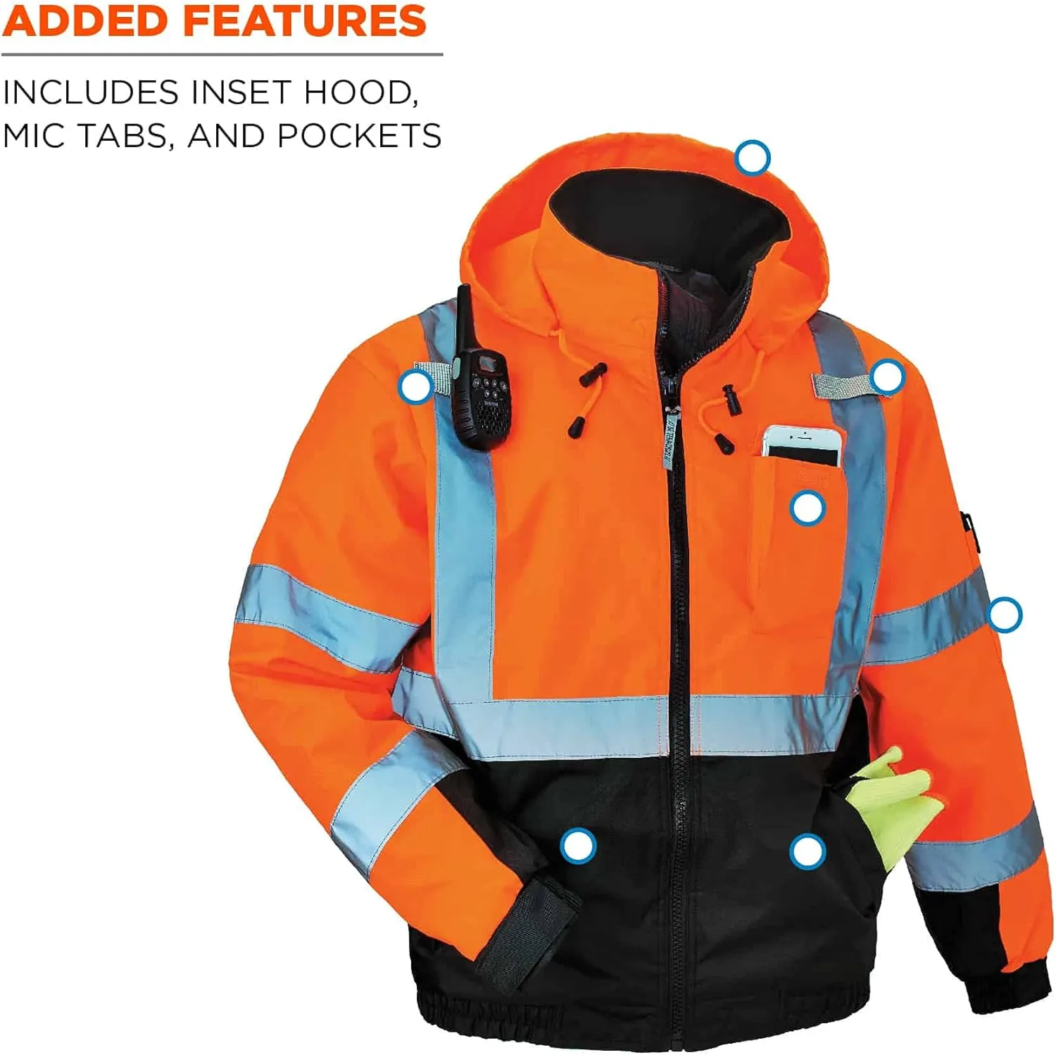 ergodyne Hi Vis Bomber Safety Jacket