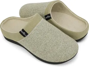 ERGOfoot Orthotic Slippers with Arch Support, Ideal for Plantar Fasciitis, Flat Feet, Heel Pain Relief, Slip on Clog Indoor Outdoor House Shoes with Anti-Skid Rubber Sole