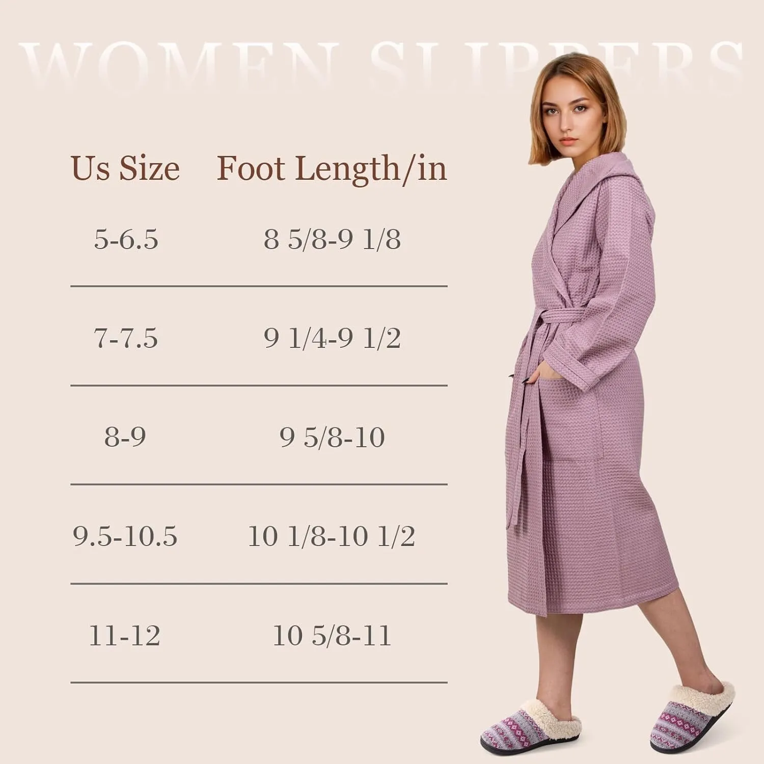 Evshine Warm Knit House Slippers for Women Comfy Fleece Lined Winter Slippers with Memory Foam and Indoor Outdoor Soles