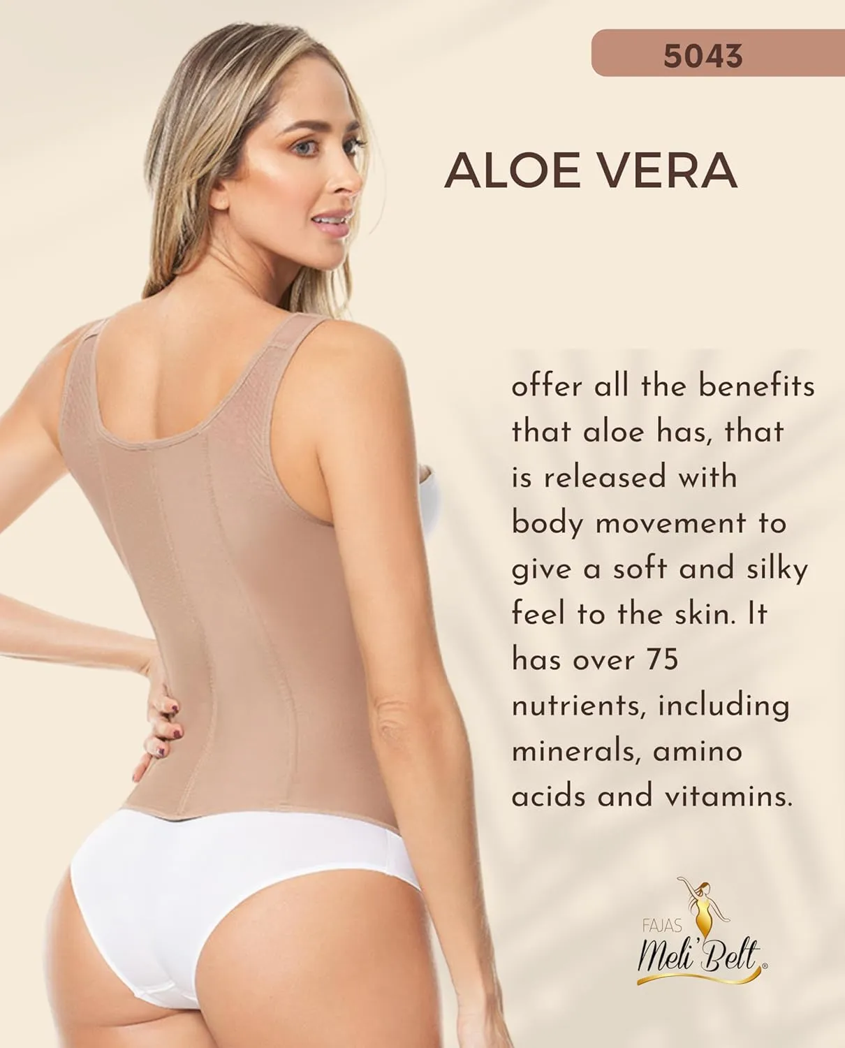 FAJAS MELI'BELT 5044/5043 Vest 7 Bones Faja Chaleco Colombiano High Compression