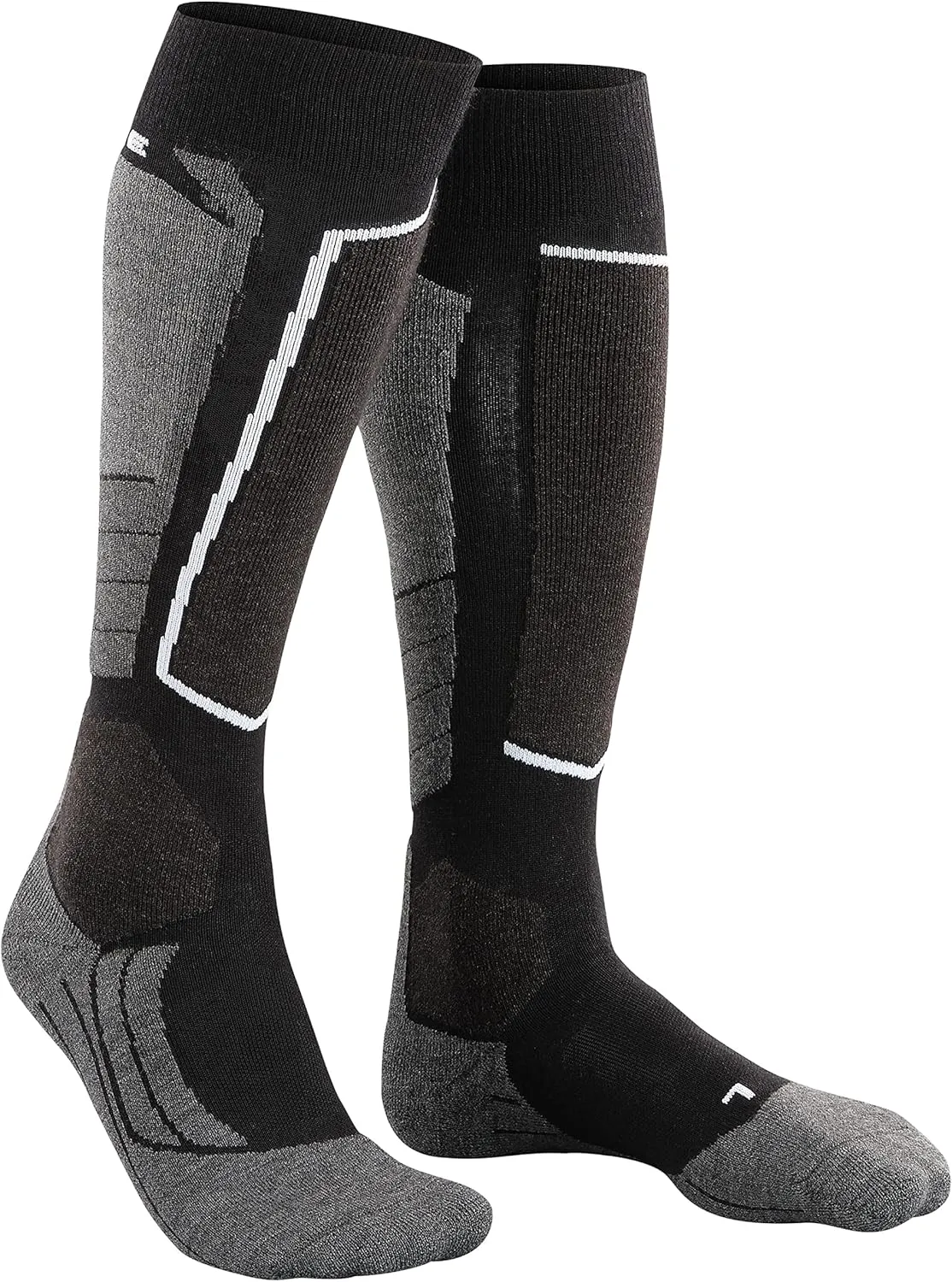 FALKE Men's SK2 Intermediate Wool Ski Socks, Padded, Quick Dry, 1 Pair