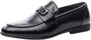 Fashion Business Loafer Leather Casual Sneakers for Mens Slip-On Shoes with Non-Slip Sole Classic Horsebit Tuxedo Wedding Shoes