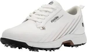 FitVille Wide Mens Golf Shoes Waterproof Lightweight Golf Shoes Men Spiked Extra Cushioning for Flat Feet Arch Support Heel Pain Relief