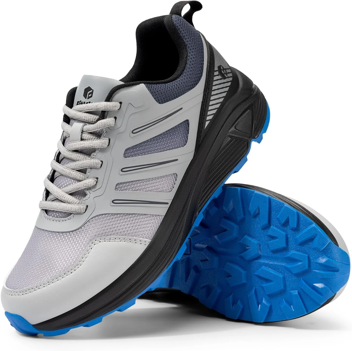 FitVille Wide Toe Box Sneakers for Men - Lightweight, Breathable Running Shoes for Diabetic Men, Flat Feet, Heel Pain & Plantar Fasciitis Relief