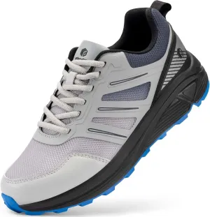 FitVille Wide Toe Box Sneakers for Men - Lightweight, Breathable Running Shoes for Diabetic Men, Flat Feet, Heel Pain & Plantar Fasciitis Relief