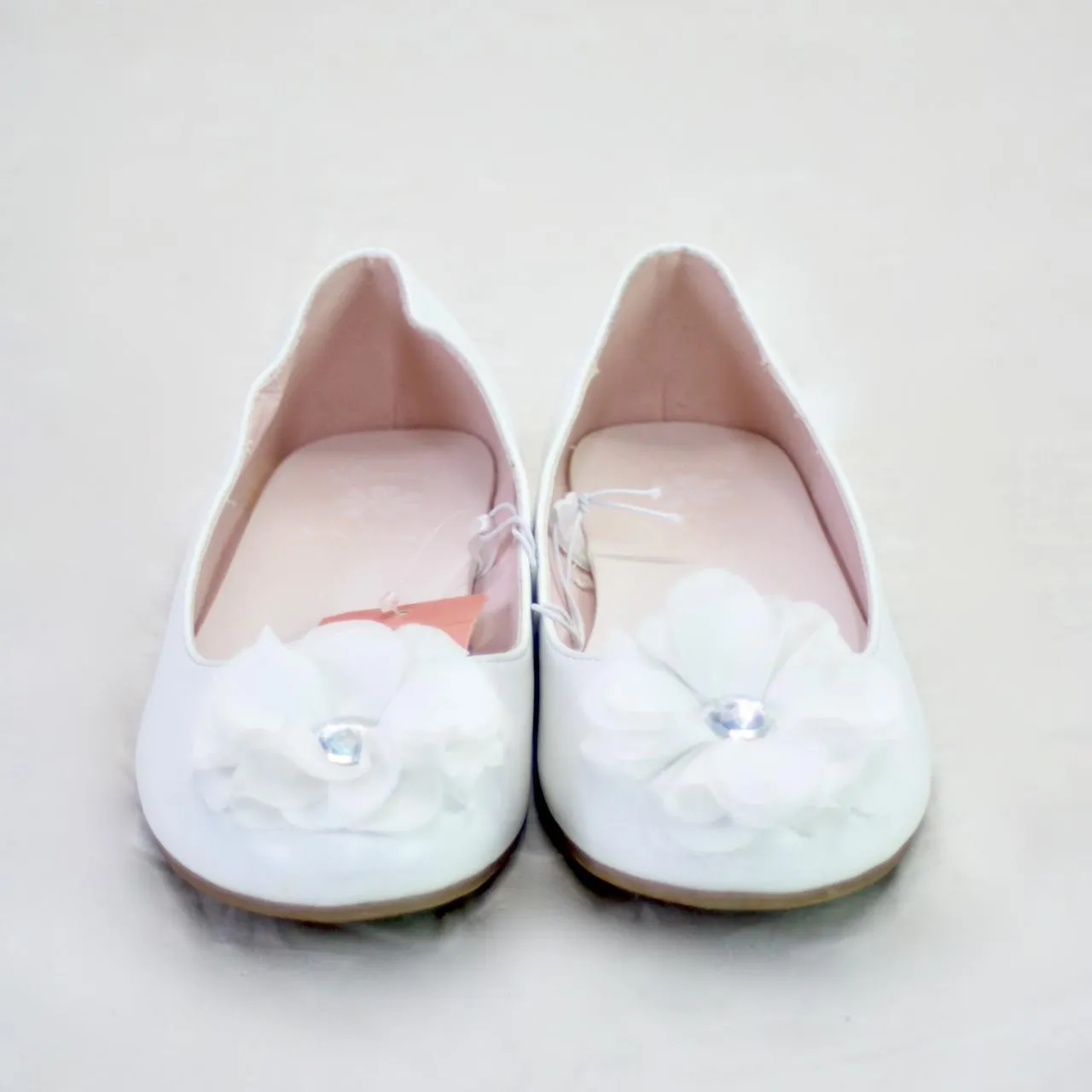 Flowers by Nina Girls Ballet Flats White Size 5