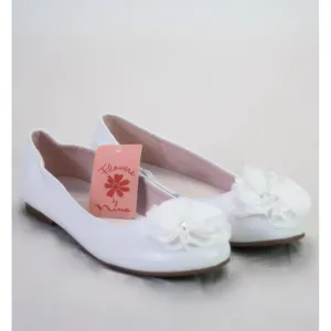 Flowers by Nina Girls Ballet Flats White Size 5