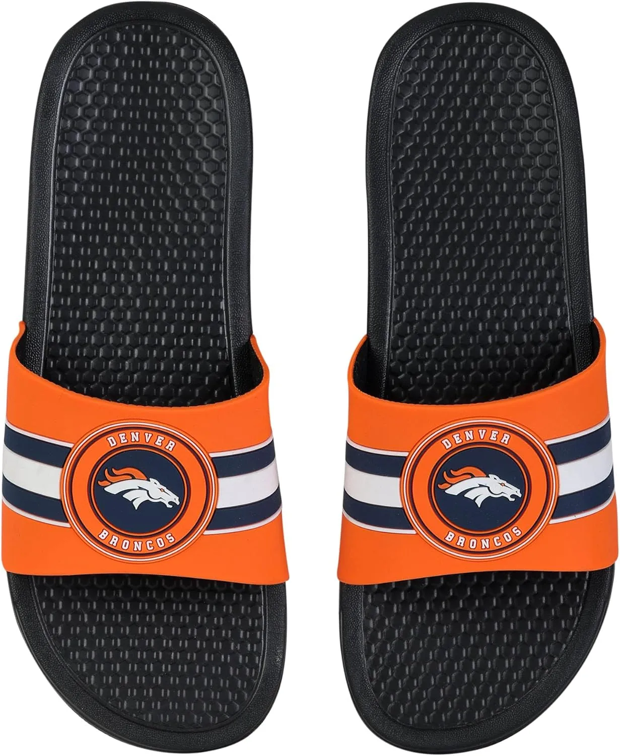 FOCO NFL Raised Stripe Slide Sandal