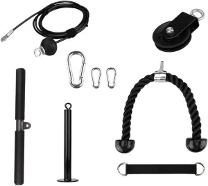 Forearm Trainer Strength Training Rope Rope Pulley System LAT Pull Down Machine Cable Pulley System Arm Strength Training Arm Muscle Training Wrist Exerciser Weight for Muscle Strength Training