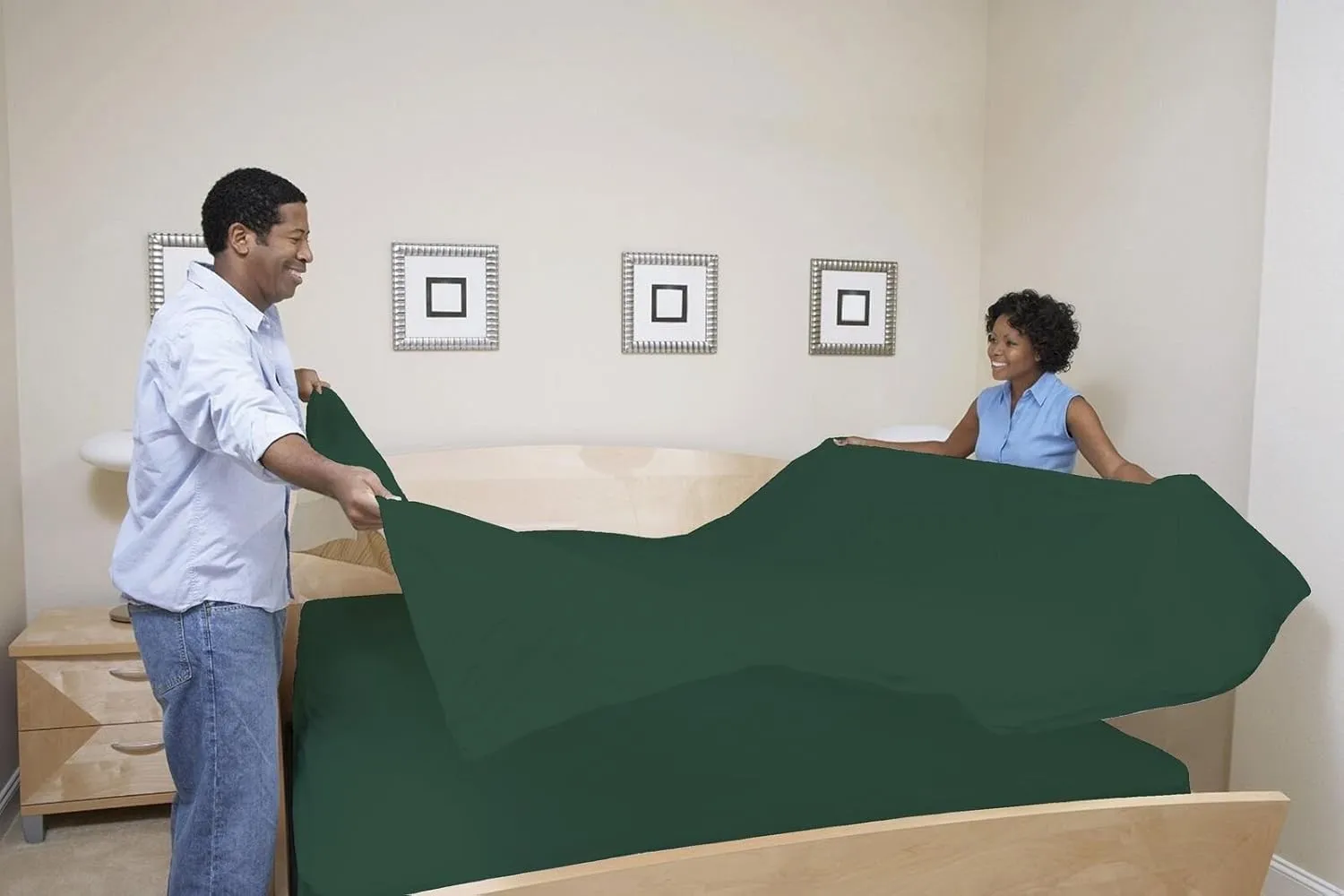 Full XL 100% Microfiber Double Brushed Sheet Set - Extra-Soft, Breathable & Wrinkle-Free - 15" Deep Pockets, 54" x 80" - Ideal for Extra Long Full Beds - 4PC Set (Full XL, Hunter Green)