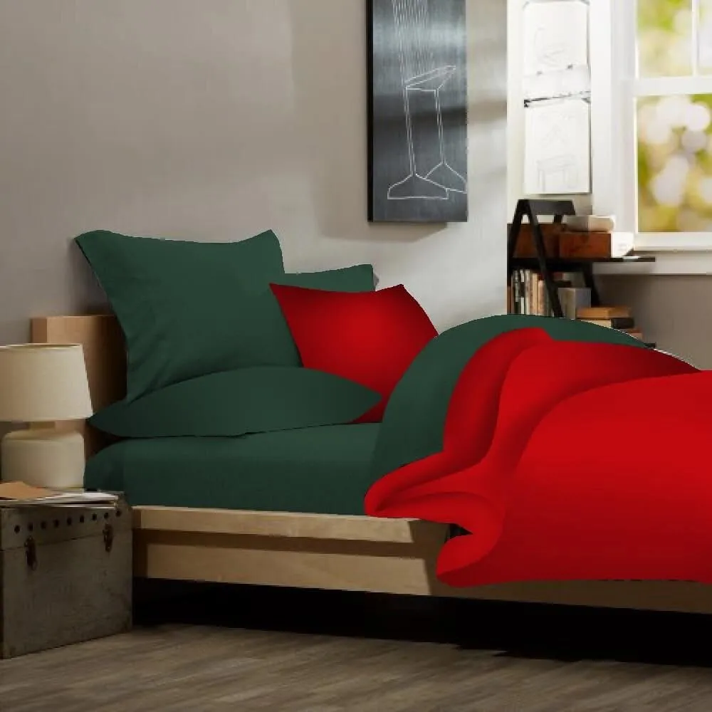 Full XL 100% Microfiber Double Brushed Sheet Set - Extra-Soft, Breathable & Wrinkle-Free - 15" Deep Pockets, 54" x 80" - Ideal for Extra Long Full Beds - 4PC Set (Full XL, Hunter Green)