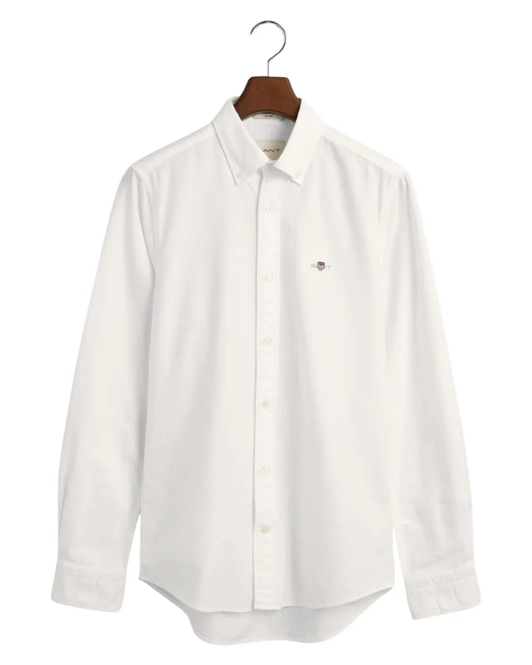 Gant White Slim Fit Classic Oxford Shirt