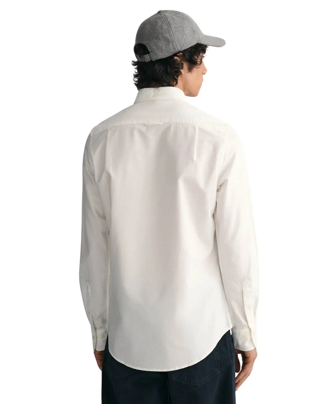 Gant White Slim Fit Classic Oxford Shirt