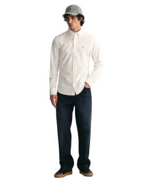 Gant White Slim Fit Classic Oxford Shirt